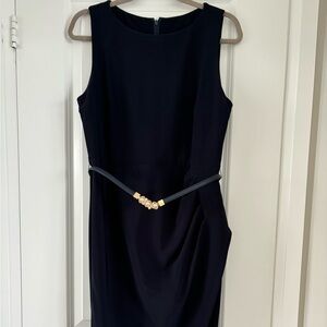 Sleeveless Belted Sheath Dress. Size 12